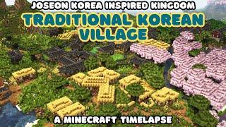 A Traditional Korean Village  Joseon Korea Inspired Minecraft Kingdom  Part 2 [upl. by Amol]