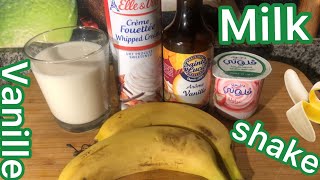 MILKSHAKE  A LA BANANE RECETTE FACILE VANILLE [upl. by Bloomer799]