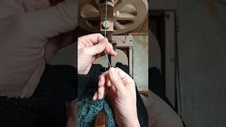 Using my andean ply tool to ply up my shetland and tussahsilk yarn [upl. by Vola]