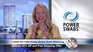 Power Swabs Teeth Whitening in 5 minutes a day [upl. by Naziaf807]