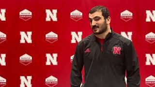 Nebraska Football Linebacker John Bullock  Post Wisconsin 2024 [upl. by Ueihttam846]