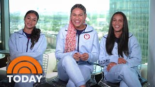 Team USA womens soccer stars reveal new nickname [upl. by Brandtr]