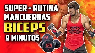 🔴 RUTINA BICEPS 9 MINUTOS 1  💪🏻 MANCUERNAS FUNCIONA ✅ [upl. by Felix]