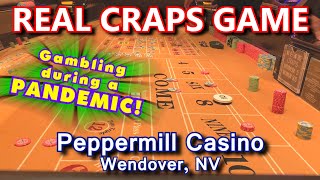 INCREDIBLE 32 ROLLS  Live Craps Game 49  Peppermill Casino Wendover NV  Inside the Casino [upl. by Murrell]