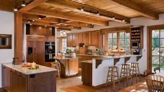 Gallery of Riverbend Timber Frame Home Kitchens [upl. by Eenert]