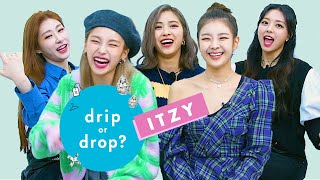 ITZY Reacts to Their Best Looks  Drip Or Drop  Cosmopolitan [upl. by Burkitt]