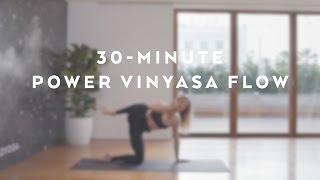 30Minute Power Vinyasa Flow with Caley Alyssa [upl. by Malinin]