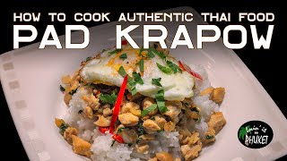 Pad Krapow How to Cook Authentic Thai Food Chicken amp Holy Basil padkrapow cooking cookinglesson [upl. by Saville]