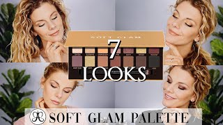 7 Looks  Soft Glam Palette Anastasia Beverly Hills [upl. by Aeli377]