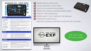 Behringer X32 Cheat Sheet better than the user manual [upl. by Worra254]