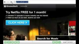 Download Free Streaming Music from Grooveshark with Flv Recorder [upl. by Ahsilahk]