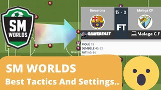 Soccer Manager Worlds  Best Tactics and Settings to WIN Every Match 🤔 With FC Barcelona 2021 [upl. by Juli]