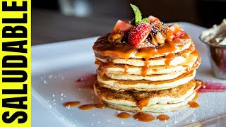 Como hacer Pancakes Saludables l RECETA KETO VEGANA [upl. by Dronski692]