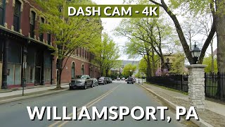 Williamsport PA 4K City Drive  Exploring the Historic Streets [upl. by Cherry30]