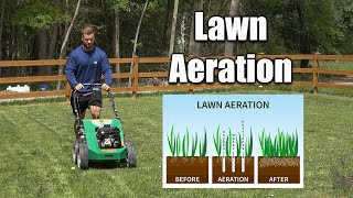 Aerating Lawns When its Done and Why [upl. by Annovad]