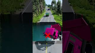 Dump trucks vs water pit 10  BeamNG drive beamngdrive carsvsmassivepotholespart2 automobile [upl. by Ken]