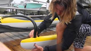 How to Rig your Outrigger Canoe with Carolina Paddleboard Co [upl. by Hafirahs]