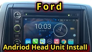 Ford Android Radio Head Unit Install 0610 Explorer [upl. by Huoh]