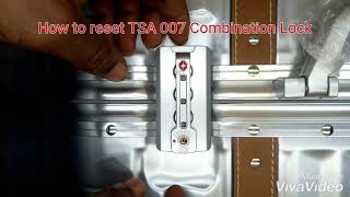 How to reset TSA 007 Combination Lock [upl. by Alli596]