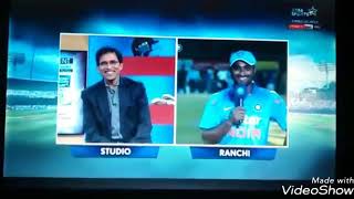 Ambati rayadu speaks telugu with CM KCR and also with harsha bhogle [upl. by Ardnaskela]