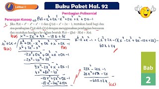 LATIHAN C NO 4 PEMBAGIAN BERSUSUN POLINOMIAL MATEMATIKA TINGKAT LANJUT KELAS 11 kurikulummerdeka [upl. by Drofkcor]