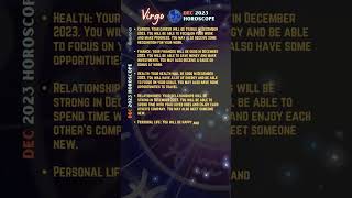 Virgo Horoscope for December 2023 [upl. by Yblehs]