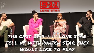 The cast of 911  Lone Star tell us with which star they would like to play on the show [upl. by Solakcin]