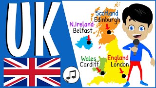 UK  United Kingdom  United Kingdom Song  A Geography Song About the UK and its Capitals [upl. by Triplett186]