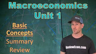 Macroeconomics Unit 1 COMPLETE Summary  Basic Economic Concepts [upl. by Annaoy]