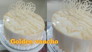 Golden Vancho cake recipe in malayalamGolden Vancho cake without OvenCake with decor [upl. by Yerfej837]