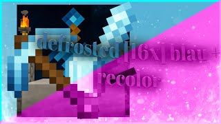 defrosted 16x  recolor MCBE PvP Texture Pack 120  FPS BOOST Best Mcpe PVP Pack ever [upl. by Eidod]