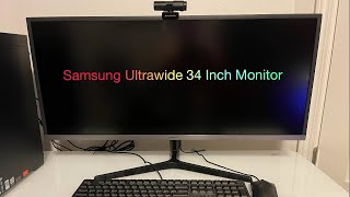 SAMSUNG 34Inch SJ55W Ultrawide Gaming Monitor LS34J550WQNXZA [upl. by Huoh]