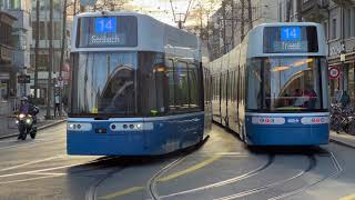 Zürich Trams and Buses [upl. by Nacul]