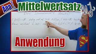 Mittelwertsatz der Differentialrechnung  Anwendung  Schrankensatz Beweis [upl. by Robbert]