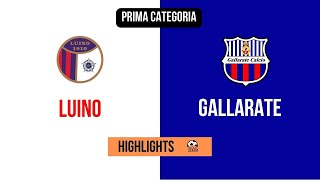 HIGHLIGHTS Prima Categoria 16 Giornata 20222023  Luino  Gallarate Calcio [upl. by Yentirb]