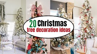 20 Christmas Tree Decoration Ideas  Christmas Tree Themes  Decorating [upl. by Kinnon703]