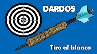 Como Hacer Dardos Caseros Para Jugar Tiro al Blanco [upl. by Akcimahs]