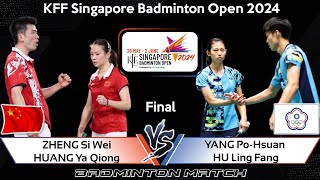 🔴LIVE SCORE  ZHENG Si Wei HUANG Ya Qiong vs YANG PoHsuan HU Ling Fang  Singapore Open 2024 [upl. by Ricardama]