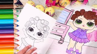 Sniffycat Coloring LOL Dolls  Family Fun Activities for Children [upl. by Christianna]