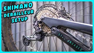 How To Install And Adjust A Shimano Derailleur  MTB Maintenance [upl. by Landry]