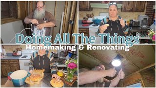 A day in the life Renovating amp Homemaking  Mobile Home Living [upl. by Ahsetal]