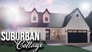 Bloxburg Speedbuild Realistic Suburban Cottage Farmhouse [upl. by Stelle]