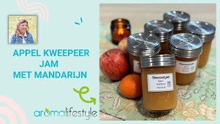 Lekkere jam met herfstfruit appel kweepeer mandarijn jam [upl. by Oidgime332]