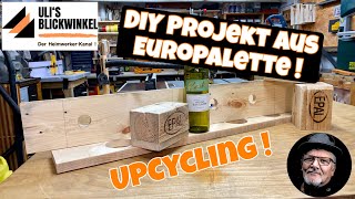 DIY Restholz  Projekt  Wein Regal  Upcycling aus Palettenholz  Auftrag für die Regierung [upl. by Birdie]