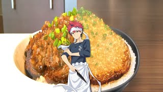 FOOD WARS REAL  Chaliapin Steak shokugeki no souma 食戟のソーマ  anime food vs reality  Soma Yukihira [upl. by Bass]