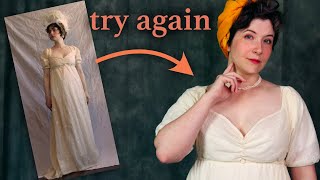 Making That Regency Dress AGAIN 10 years Later [upl. by Leinahtam]