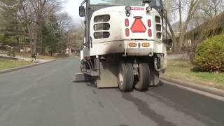 How does a street sweeper work  November 2016 [upl. by Bartko]