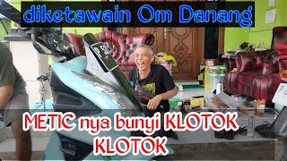 BUNYI SUARA KLOTOK KLOTOK PADA MOTOR MATIC [upl. by Bobbette]