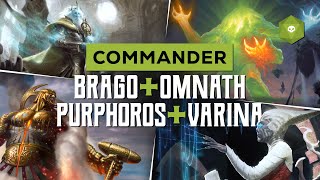 Did Somebody Say Lands  Commander Gameplay Brago Omnath Varina Purphoros [upl. by Carman]