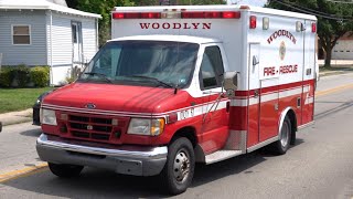 Woodlyn Fire Company Ambulance 67 and Utility 67 Responding [upl. by Ahseyi]